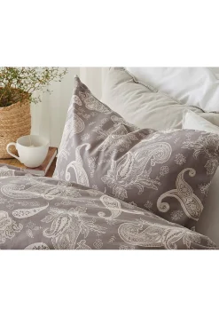 Borganäs Paisleymönstrat påslakanset 150x210 cm Tilly Brun/Paisley New