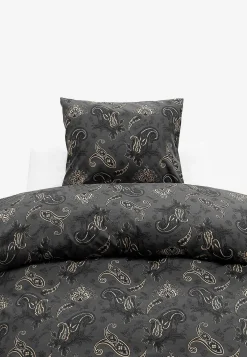 Borganäs Paisleymönstrat påslakanset 150x210 cm Tilly Brun/Paisley New