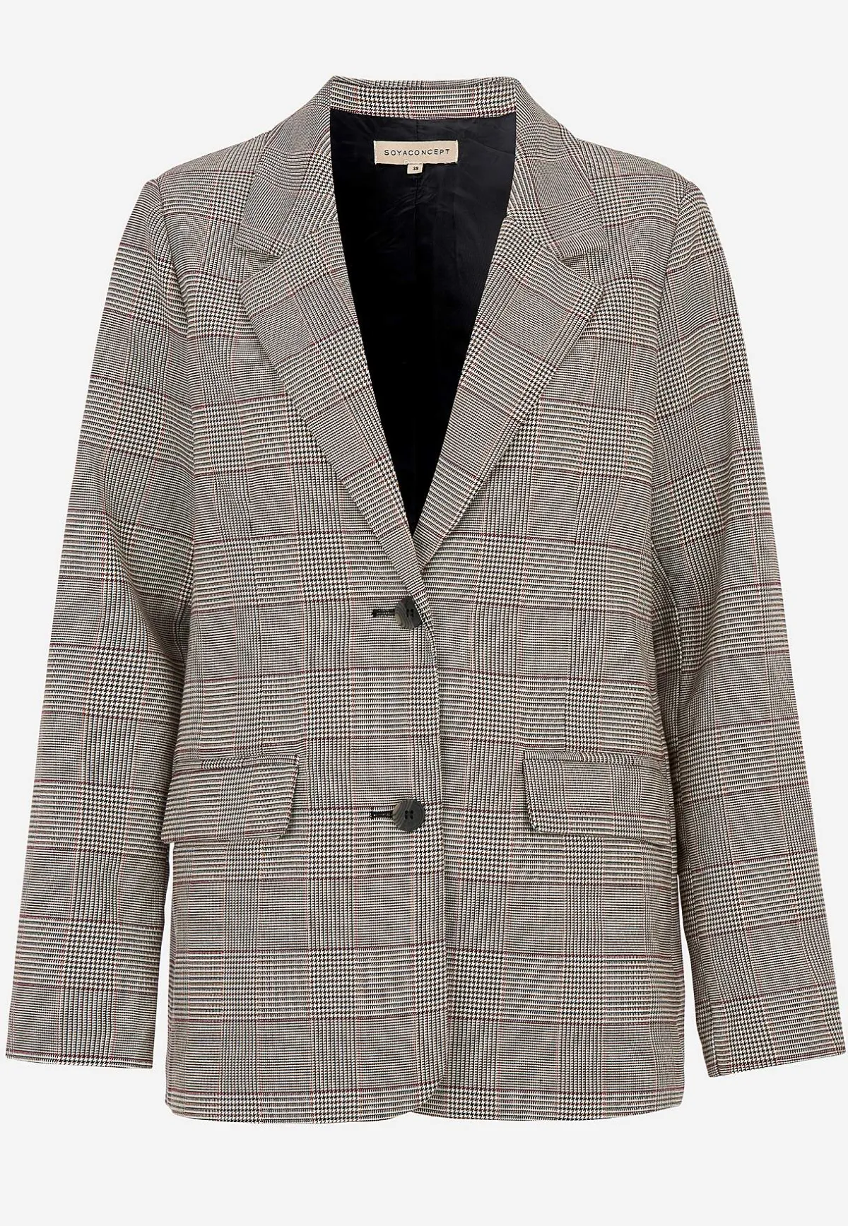 Soyaconcept Pepitarutig, vävd kavaj Best