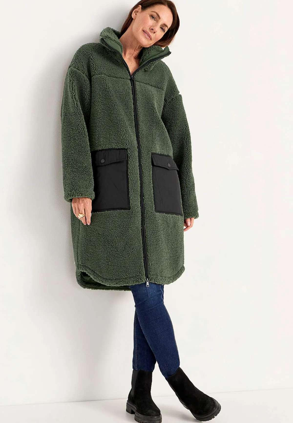 Cellbes of Sweden Pilejacka med hög krage Mörkgrön Hot