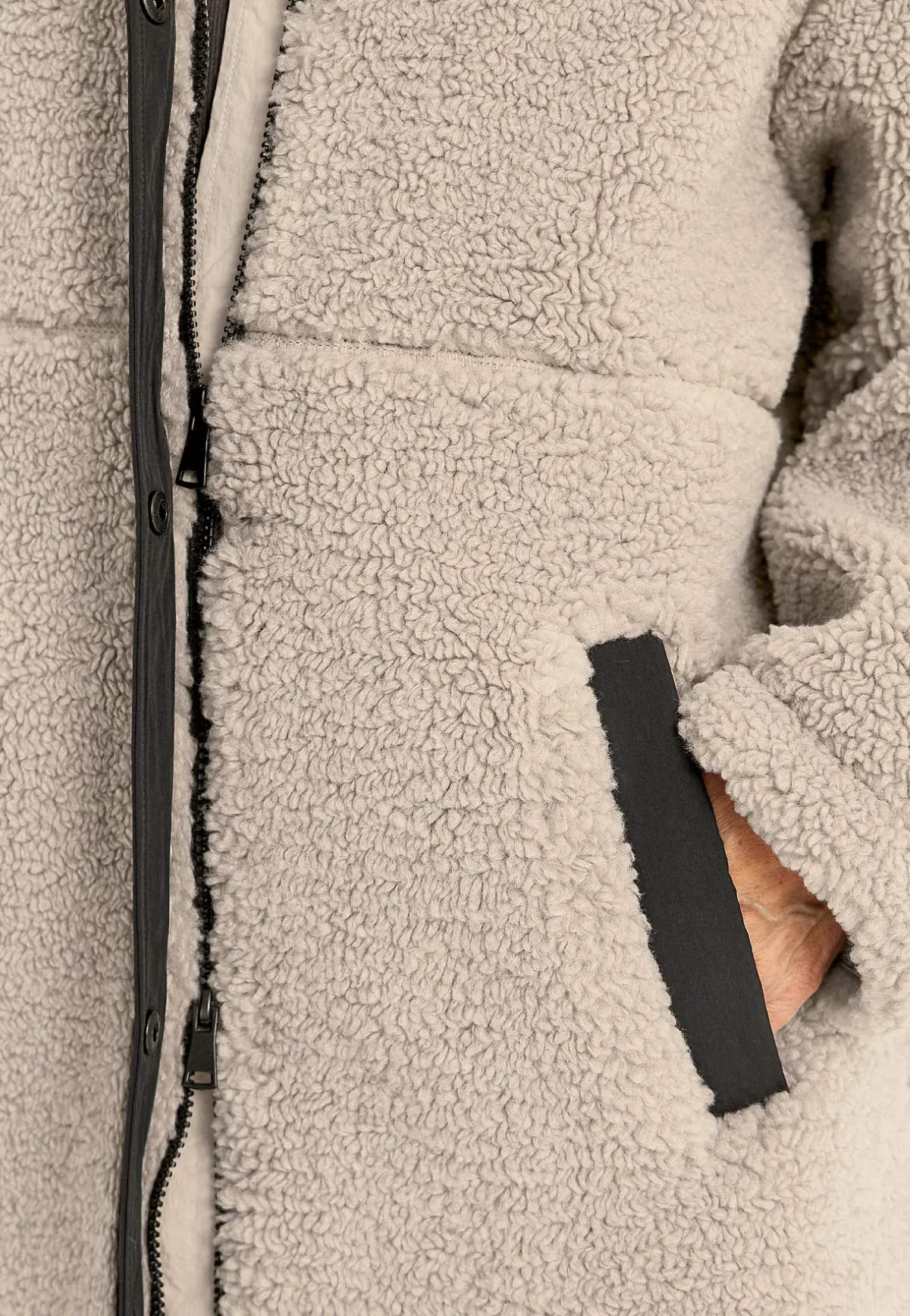 Cellbes of Sweden Pilejacka med huva Beige