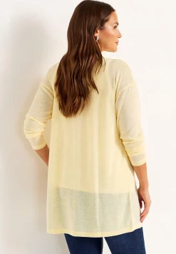 Cellbes of Sweden Öppen cardigan Ljusgul / Melerad