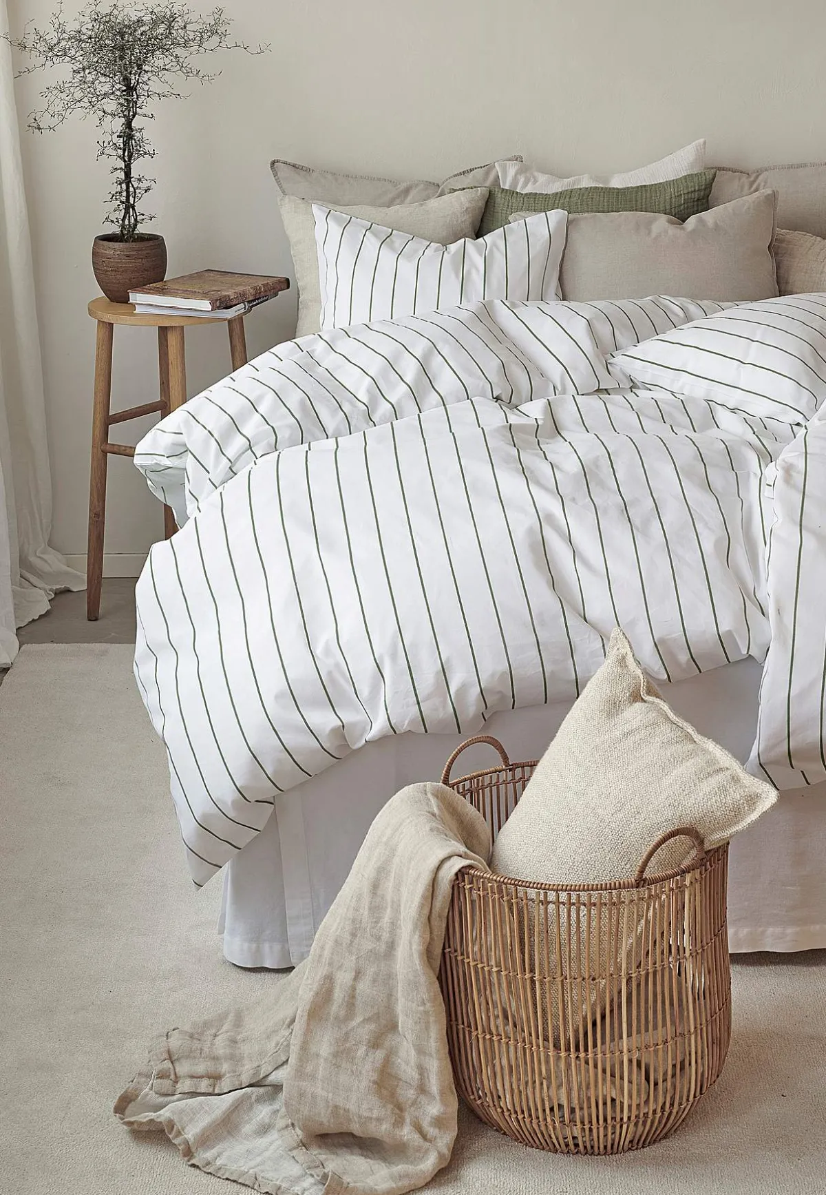 Borganäs Påslakanset 220x210 cm Grön