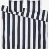 Borganäs Påslakanset 220x210 cm Block stripe kingsize Hot