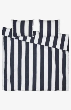 Borganäs Påslakanset 220x210 cm Block stripe kingsize Hot