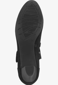 Jana Pumps med remmar Svart Clearance