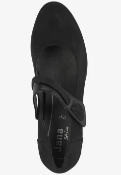 Jana Pumps med remmar Svart Clearance