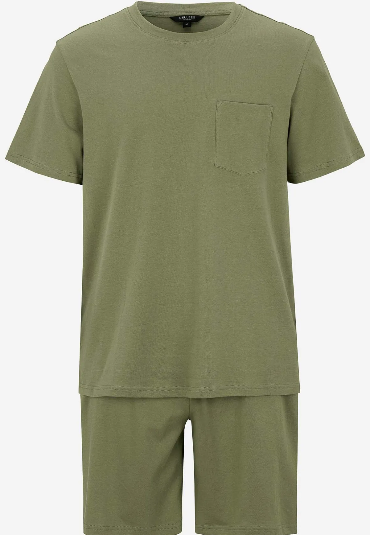 Cellbes of Sweden Pyjamasset med t-shirt och shorts Dan Khakigrön