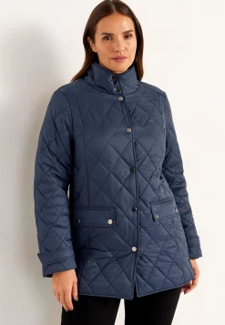 Cellbes of Sweden Quiltad jacka med tryckknappar Marin