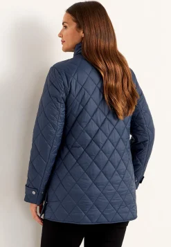 Cellbes of Sweden Quiltad jacka med tryckknappar Marin