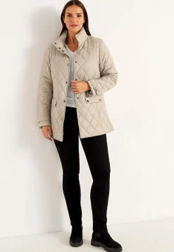 Cellbes of Sweden Quiltad jacka med tryckknappar Beige Outlet