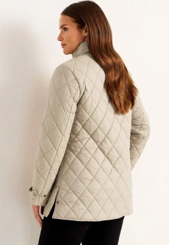 Cellbes of Sweden Quiltad jacka med tryckknappar Beige Outlet
