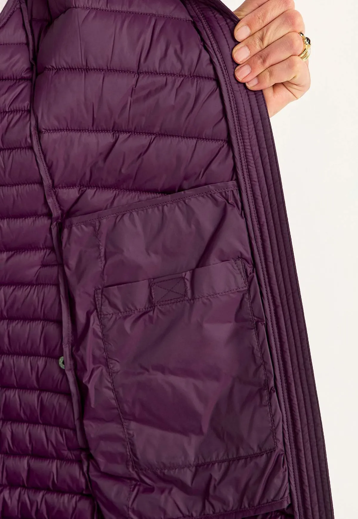 Cellbes of Sweden Quiltad lättviktsjacka Plommon Discount