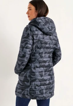 Cellbes of Sweden Quiltad, mönstrad lättviktsjacka Svart / Mönstrad