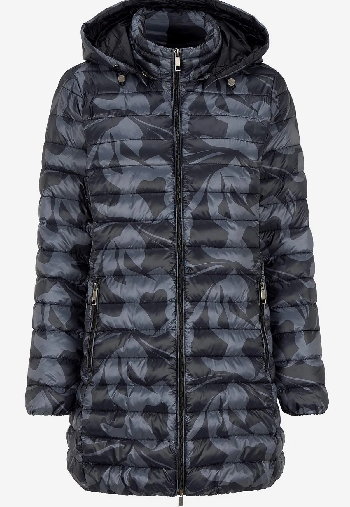 Cellbes of Sweden Quiltad, mönstrad lättviktsjacka Svart / Mönstrad