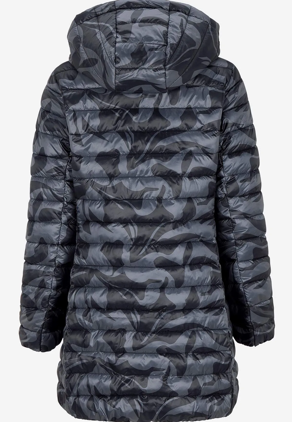 Cellbes of Sweden Quiltad, mönstrad lättviktsjacka Svart / Mönstrad