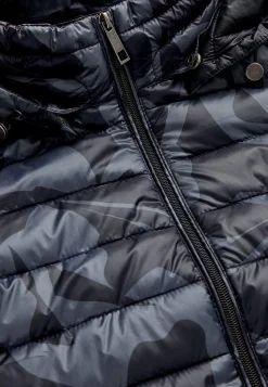 Cellbes of Sweden Quiltad, mönstrad lättviktsjacka Svart / Mönstrad