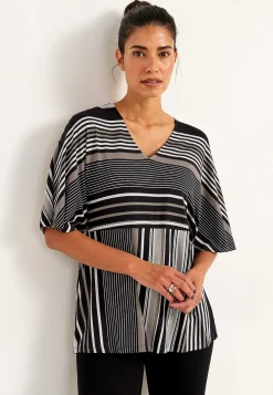 Cellbes of Sweden Randig trikåtopp Svart / Randig Hot