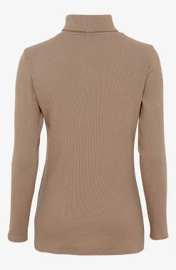 Cellbes of Sweden Ribbad polotröja i ekologisk bomull Mullvad Discount