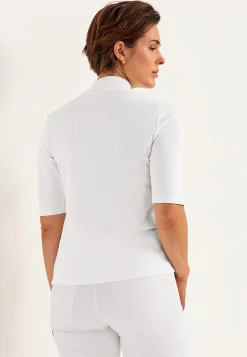 Cellbes of Sweden Ribbad topp med polokrage Svart Discount