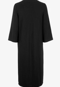 Cellbes of Sweden Ribbad trikåklänning med hög slits