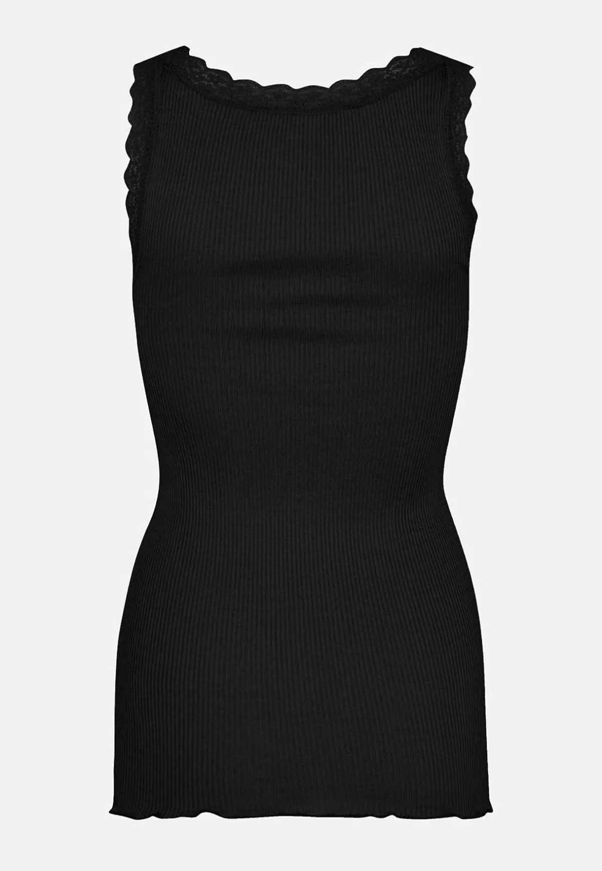 Soyaconcept Ribbat linne i silkesmix Svart Hot