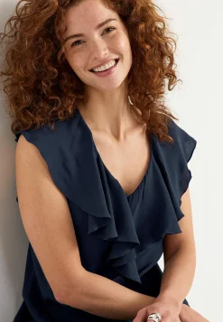 Cellbes of Sweden Ärmlös klänning med volang Marin New