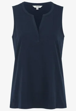 Cellbes of Sweden Ärmlös topp i ekologisk bomull 2-pack Vit + Marin Discount