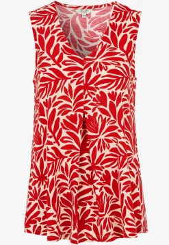 Cellbes of Sweden Ärmlös trikåtopp med v-ringning Svart / Mönstrad Sale