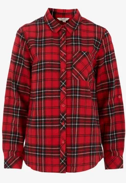 Cellbes of Sweden Rutig flanellskjorta Röd / Svart / Rutig Clearance