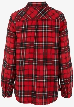 Cellbes of Sweden Rutig flanellskjorta Röd / Svart / Rutig Clearance