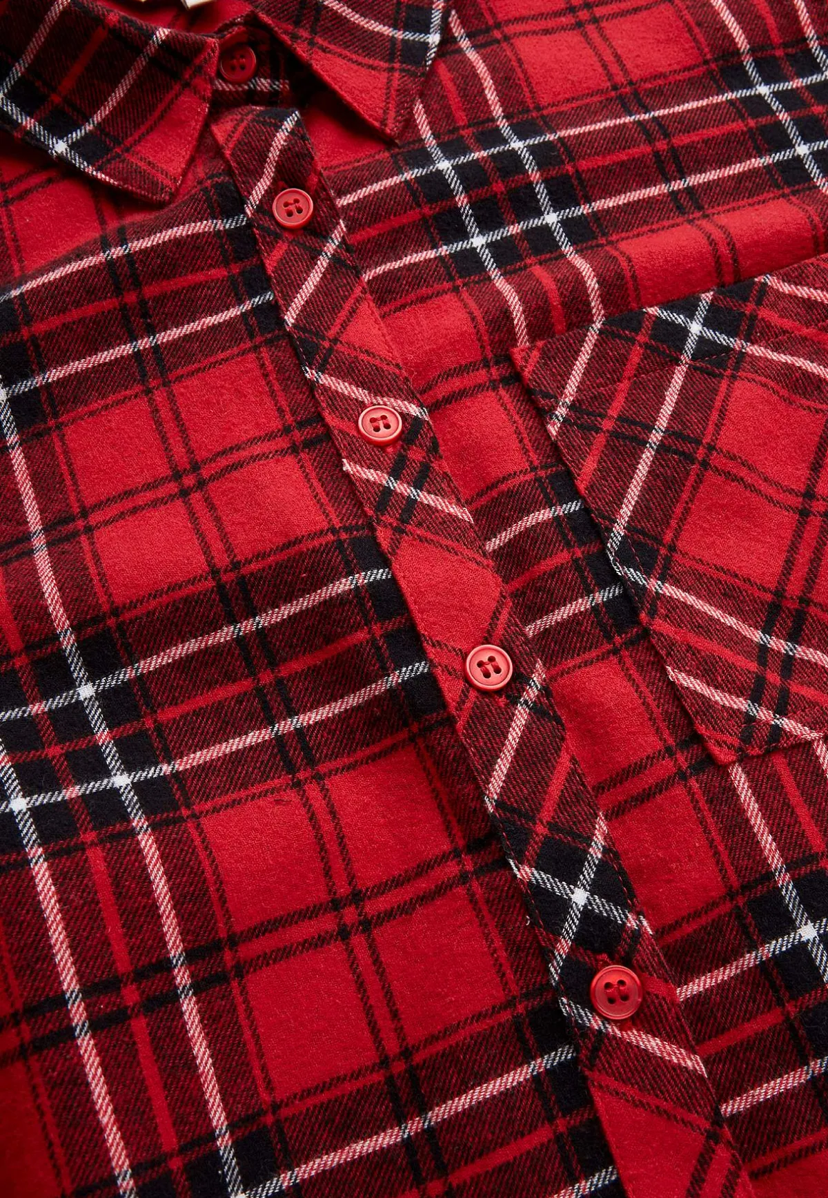 Cellbes of Sweden Rutig flanellskjorta Röd / Svart / Rutig Clearance
