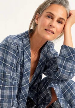 Cellbes of Sweden Rutig morgonrock i flanell New