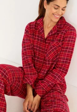Cellbes of Sweden Rutig pyjamas i flanell Online