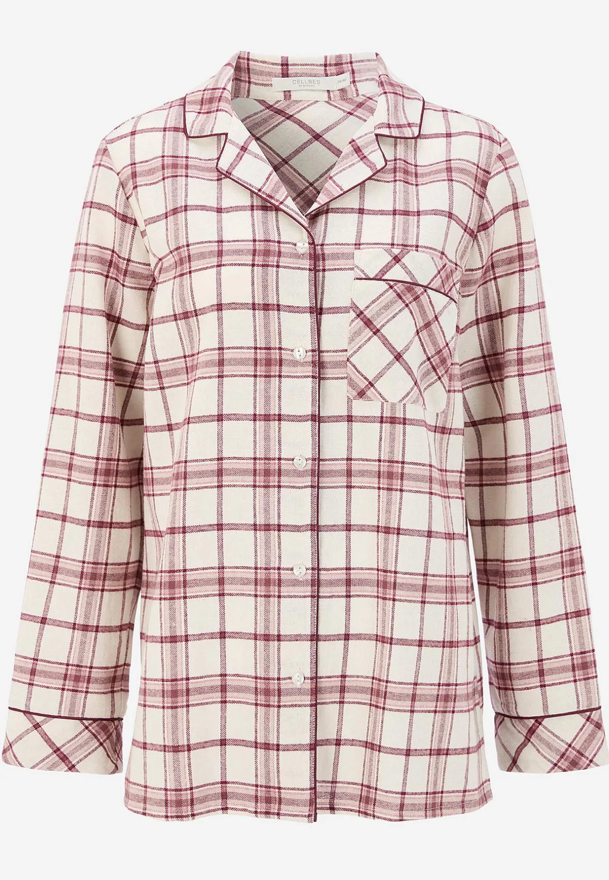 Cellbes of Sweden Rutig pyjamas i flanell New