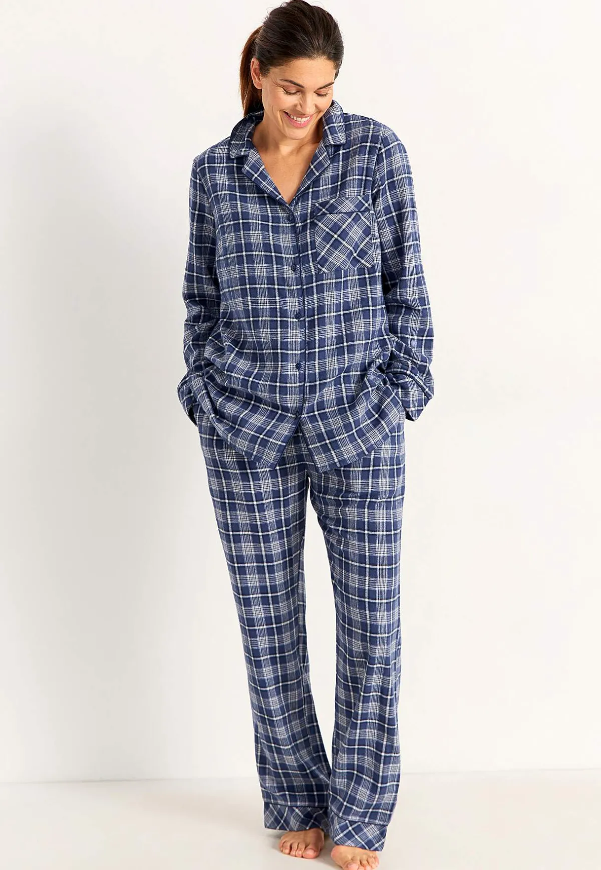Cellbes of Sweden Rutig pyjamas i flanell Clearance