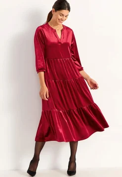 Cellbes of Sweden Sammetsklänning med volang New