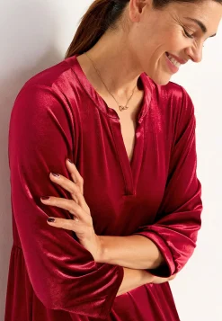 Cellbes of Sweden Sammetsklänning med volang New