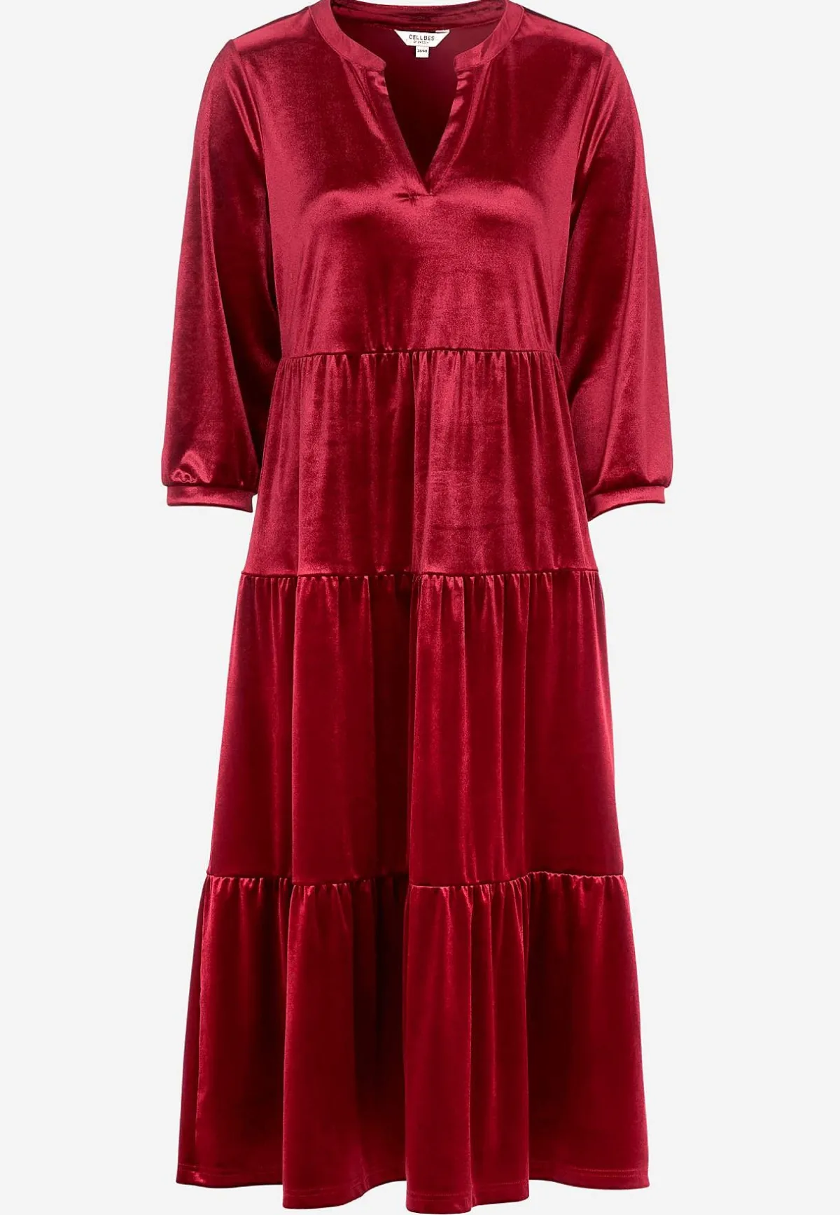 Cellbes of Sweden Sammetsklänning med volang New