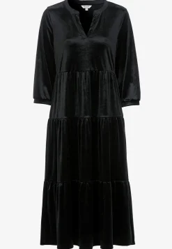 Cellbes of Sweden Sammetsklänning med volang Svart Discount