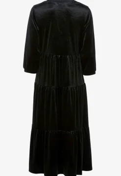 Cellbes of Sweden Sammetsklänning med volang Svart Discount
