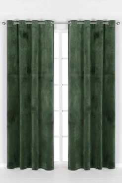 Cellbes of Sweden Sammetslängder med öljetter 2-pack Grön Clearance