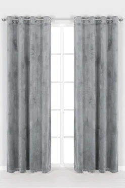 Cellbes of Sweden Sammetslängder med öljetter 2-pack Grå Sale