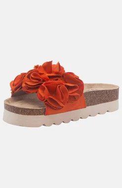 Duffy Sandal med dekorativ rem Orange Best