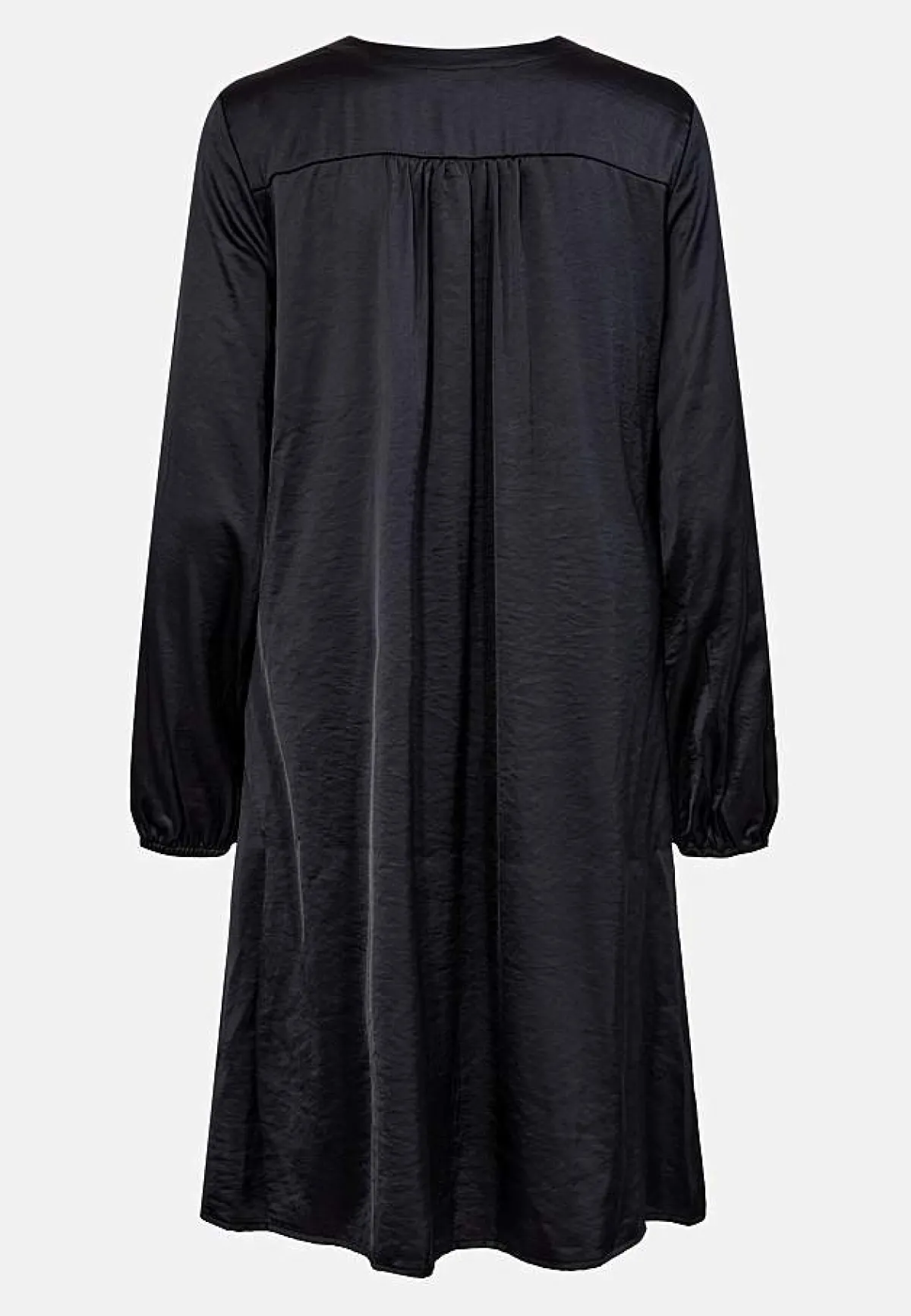 Freequent Satinklänning med knytdetalj Svart Online