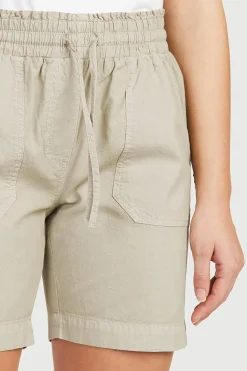 Cellbes of Sweden Shorts i tvättad bomull Beige Clearance