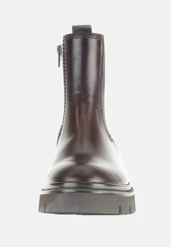 Gabor Skinnkänga med dragkedja Mörkbrun