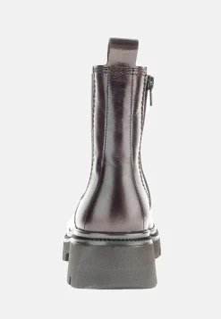 Gabor Skinnkänga med dragkedja Mörkbrun