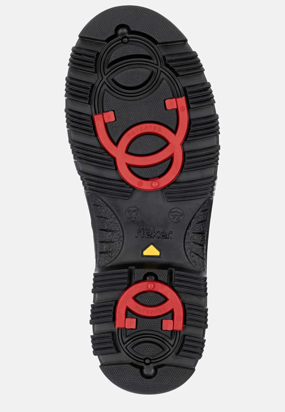 Rieker Skinnkänga med infällbara broddar Svart Clearance