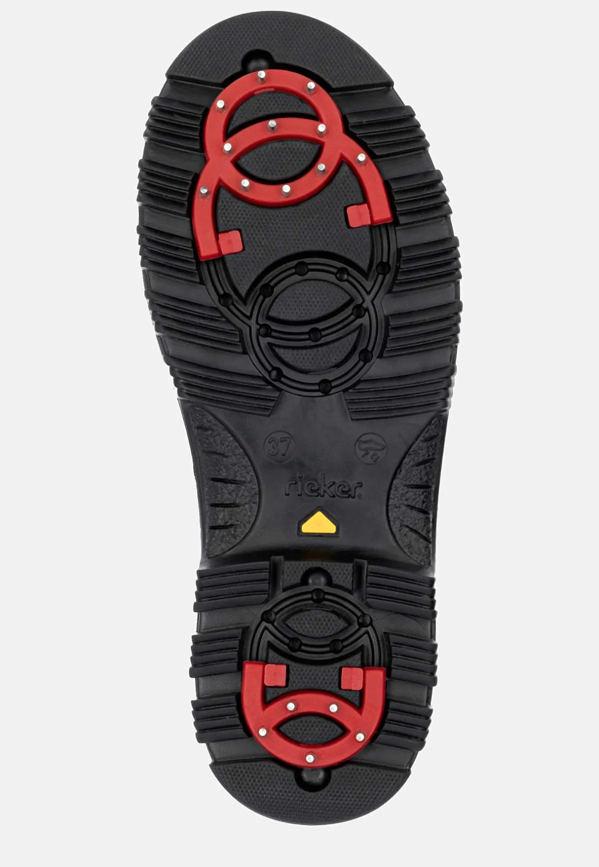 Rieker Skinnkänga med infällbara broddar Svart Clearance